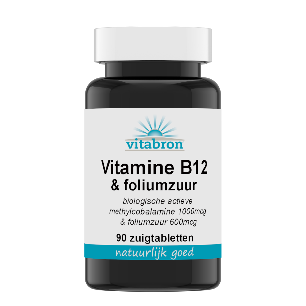Vitabron Vitamine B12 & Foliumzuur Vitabron Vitamine B12 & Foliumzuur