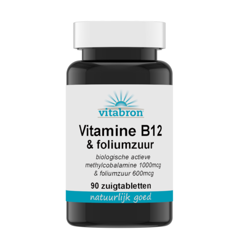 Vitabron Vitamine B12 & Foliumzuur Vitabron Vitamine B12 & Foliumzuur