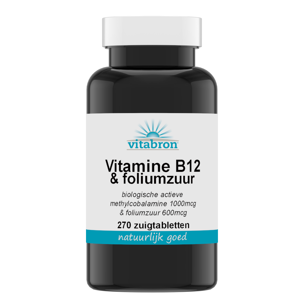 Vitabron Vitamine B12 & Foliumzuur Vitabron Vitamine B12 & Foliumzuur