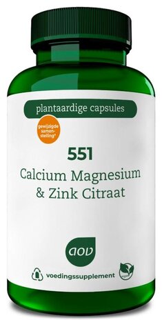 AOV 551 Calcium magnesium & zink citraat AOV 551 Calcium magnesium & zink citraat