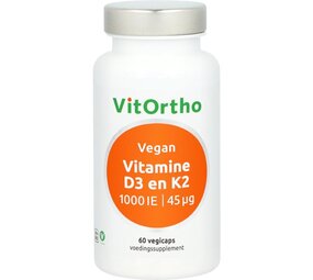 Vitortho Vitamine D3 1000IE K2 45mcg vegan Vitortho Vitamine D3 1000IE K2 45mcg vegan