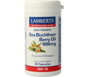Lamberts Duindoorn olie 1000mg - Sea buckthorn berry oil Lamberts Duindoorn olie 1000mg - Sea buckthorn berry oil