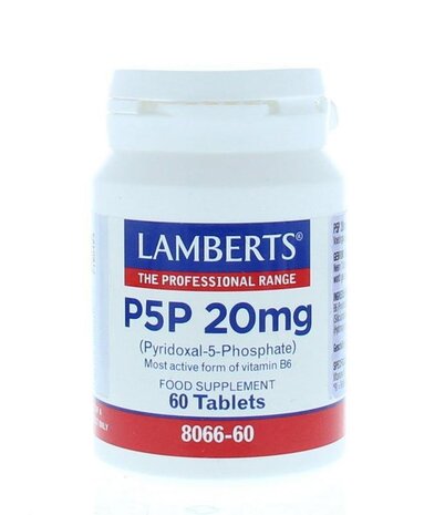 Lamberts Vitamine B6 (P5P) 20mg Lamberts Vitamine B6 (P5P) 20mg