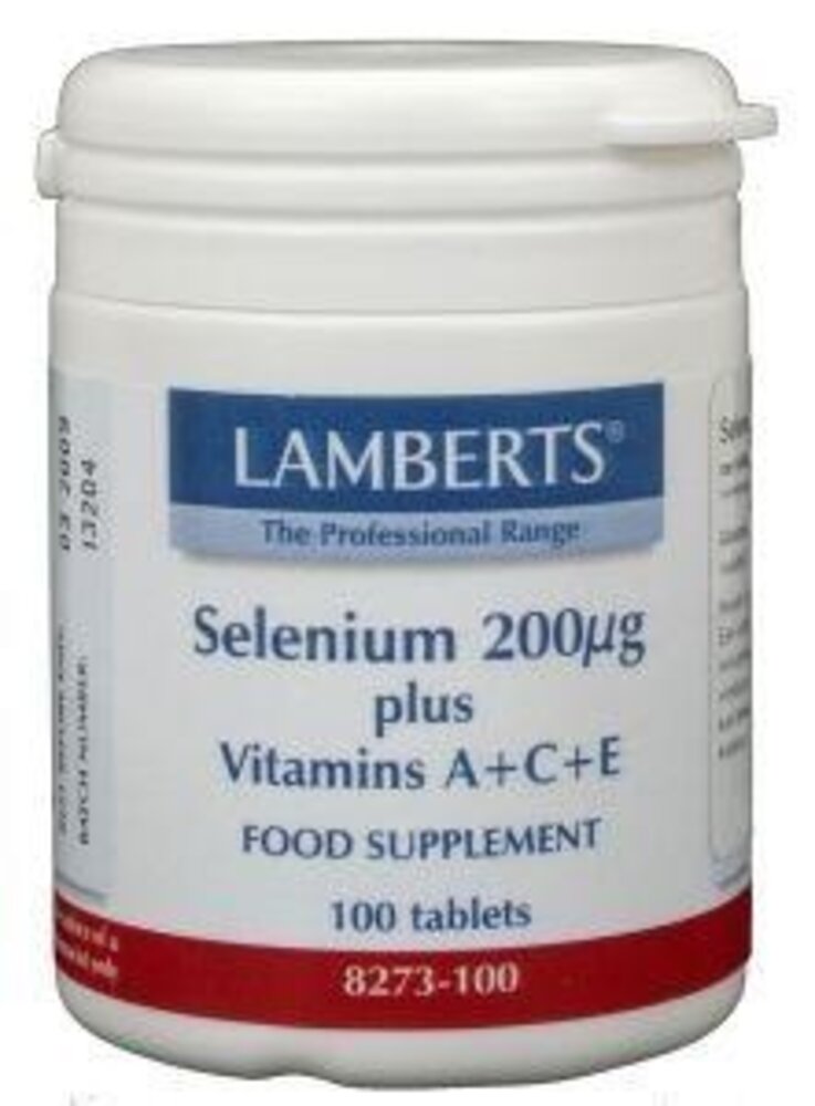 Lamberts Selenium 200mcg met vitamine A C E Lamberts Selenium 200mcg met vitamine A C E
