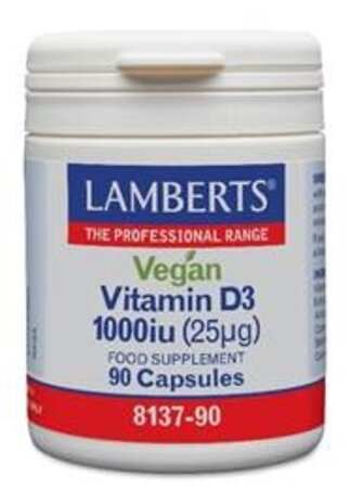 Lamberts Vitamine D3 1000IE 25mcg vegan Lamberts Vitamine D3 1000IE 25mcg vegan