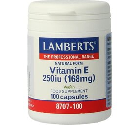 Lamberts Vitamine E 250IE natuurlijk Lamberts Vitamine E 250IE natuurlijk