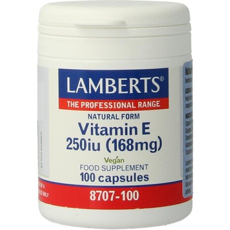 Lamberts Vitamine E 250IE natuurlijk Lamberts Vitamine E 250IE natuurlijk