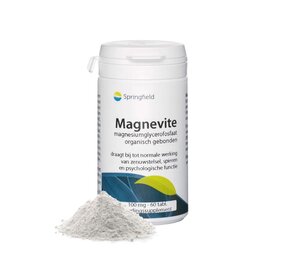 Springfield Magnevite magnesium glycerofosfaat 100 mg Springfield Magnevite magnesium glycerofosfaat 100 mg
