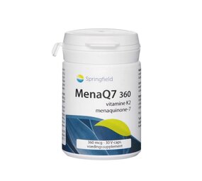 Springfield MenaQ7-360 vitamine K2 360 mcg Springfield MenaQ7-360 vitamine K2 360 mcg