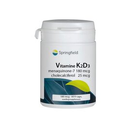 Springfield Vit K2D3 180 & 25 mcg Springfield Vit K2D3 180 & 25 mcg