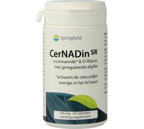 Springfield Cernadin SR nicotinamide & D-ribose 760mg Springfield Cernadin SR nicotinamide & D-ribose 760mg