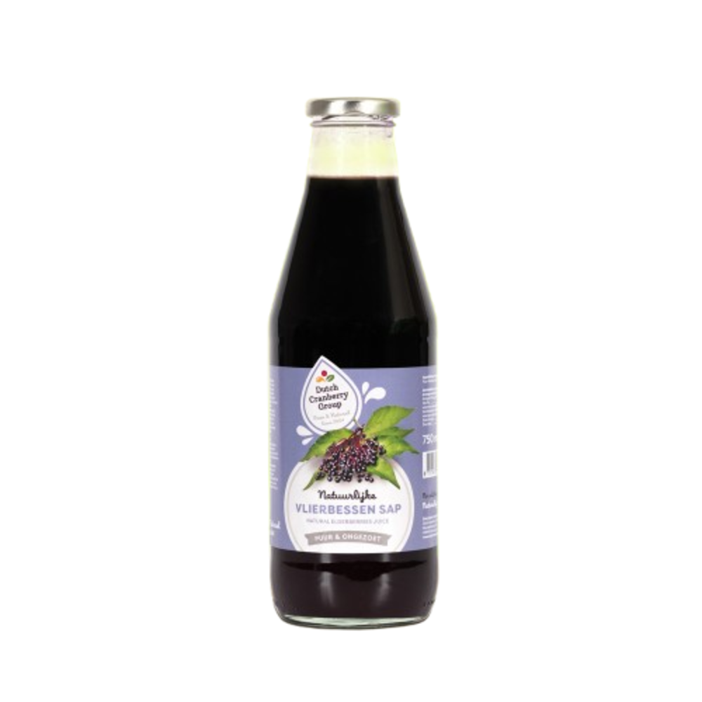 Dutch cranberrygroep Vlierbessen sap puur en ongezoet Dutch cranberrygroep Vlierbessen sap puur en ongezoet