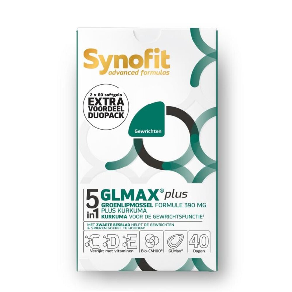 Synofit GLMAX 5-in-1 plus groenlipmossel Synofit GLMAX 5-in-1 plus groenlipmossel