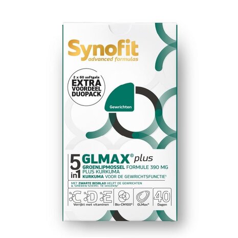 Synofit GLMAX 5-in-1 plus groenlipmossel Synofit GLMAX 5-in-1 plus groenlipmossel