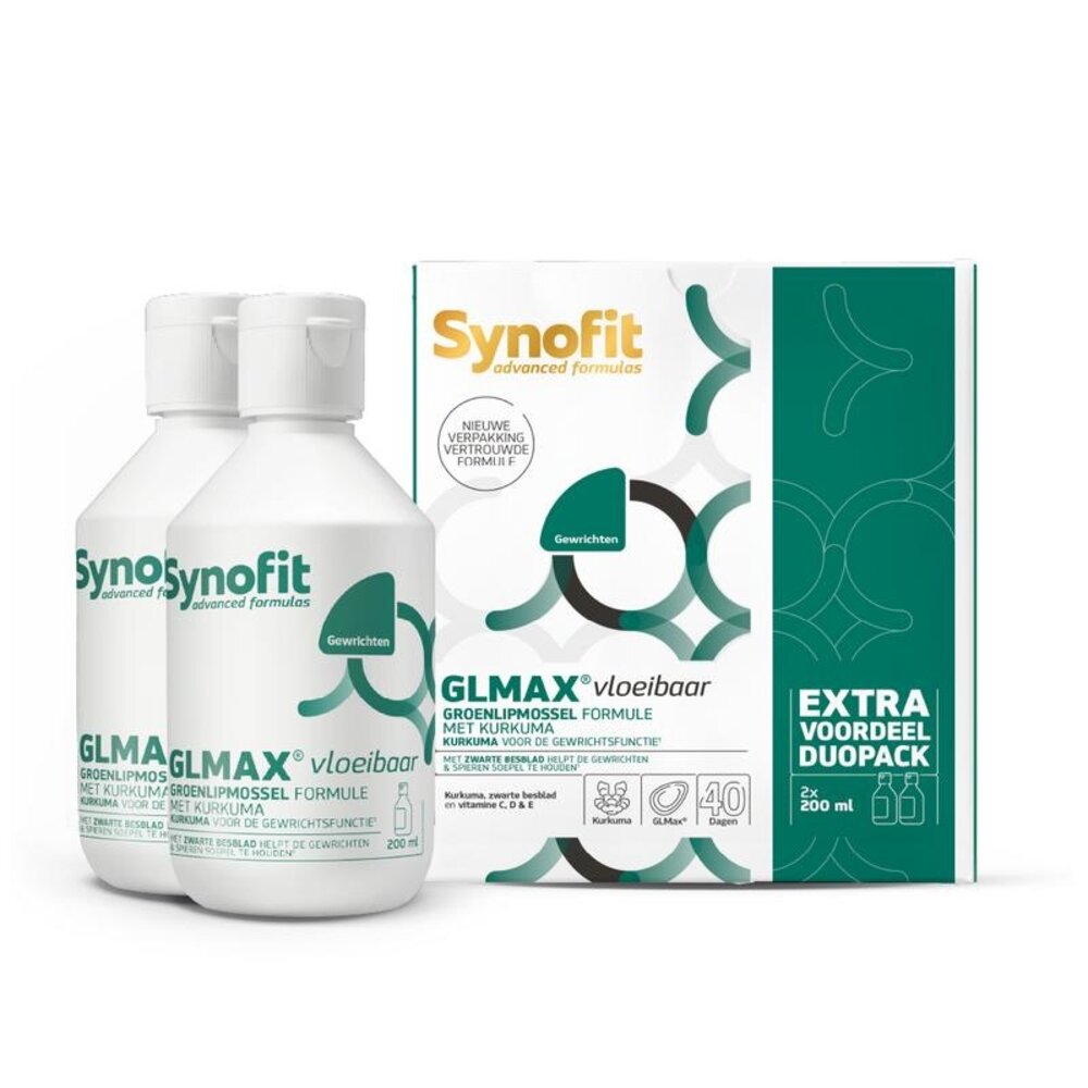 Synofit Synofit GLMax groenlipmossel vloeibaar 200 - 400ml Synofit Synofit GLMax groenlipmossel vloeibaar 200 - 400ml