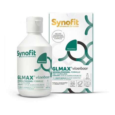 Synofit Synofit GLMax groenlipmossel vloeibaar 200 - 400ml Synofit Synofit GLMax groenlipmossel vloeibaar 200 - 400ml