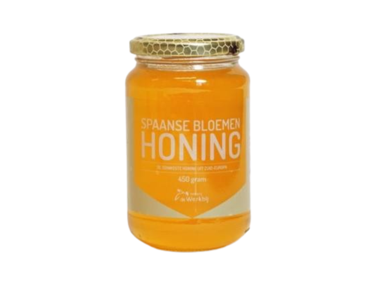 Werkbij Spaanse bloemenhoning