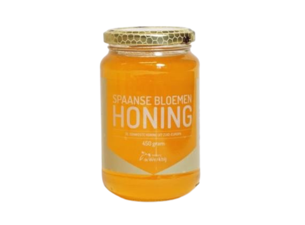 Werkbij Spaanse bloemenhoning