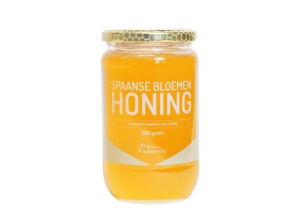 Werkbij Spaanse bloemenhoning