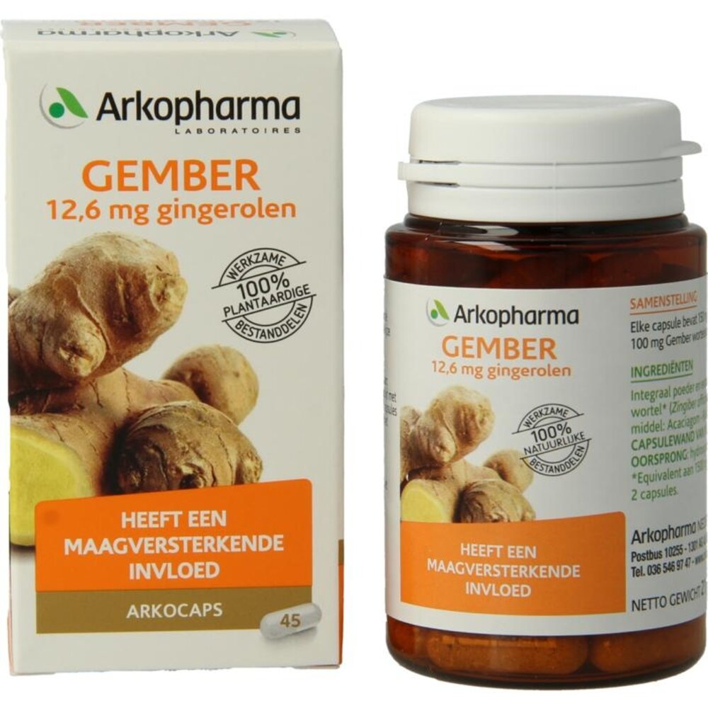 Arkocaps Gember: De Kracht van de Natuur Arkocaps Gember: De Kracht van de Natuur