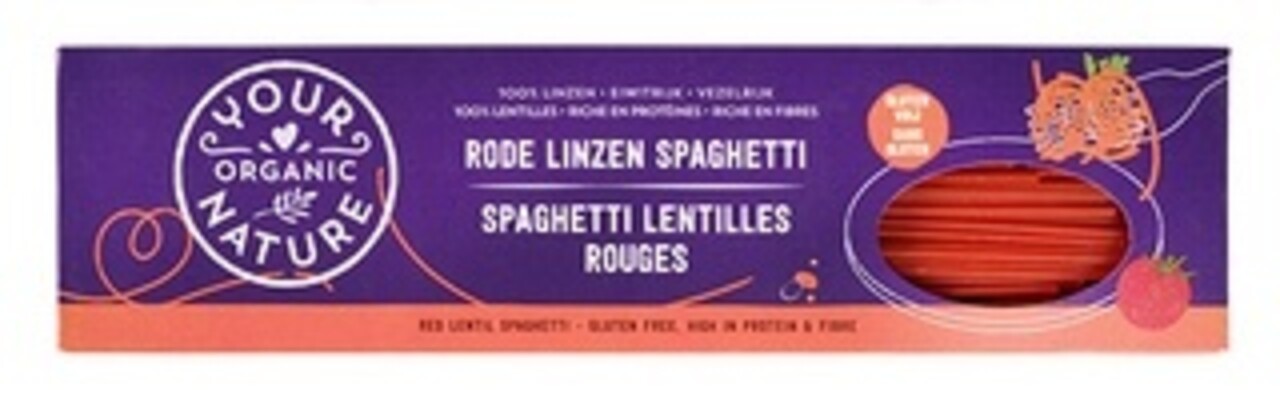 Your Organic Nature Rode linzen spaghetti
