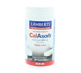 Lamberts CalAsorb (calcium citraat) & Vitamine D3 Lamberts CalAsorb (calcium citraat) & Vitamine D3