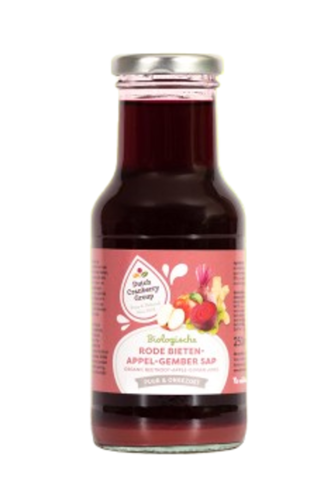 Dutch cranberrygroep Rode Bieten Appel Gember sap Dutch cranberrygroep Rode Bieten Appel Gember sap