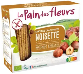 Pain Des Fleurs Krokante bio crackers met hazelnoot glutenvrij