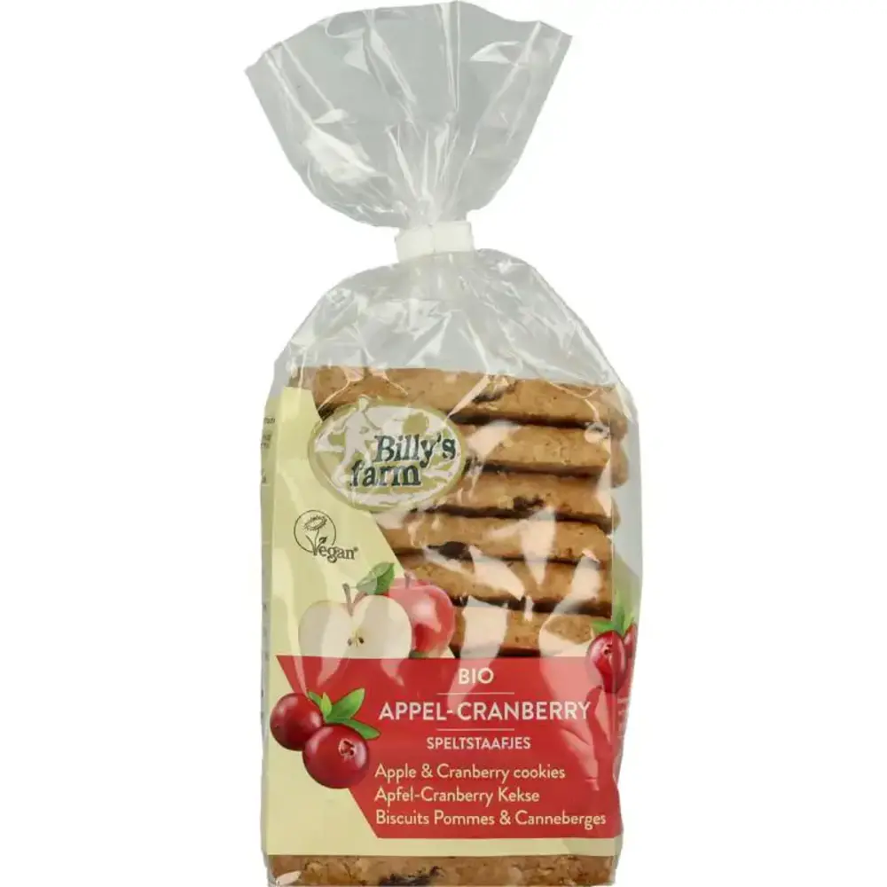 Billy'S Farm Appel cranberry staafjes Billy'S Farm Appel cranberry staafjes