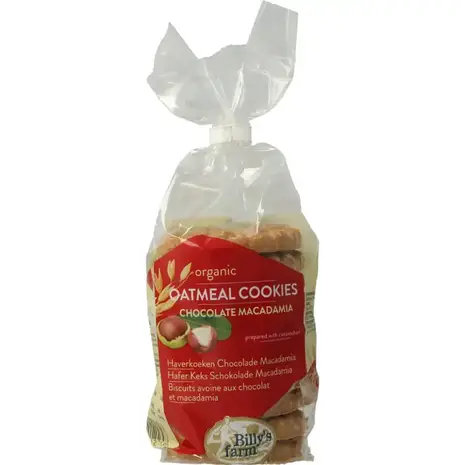 Billy'S Farm Macadamia chocolade haverkoeken