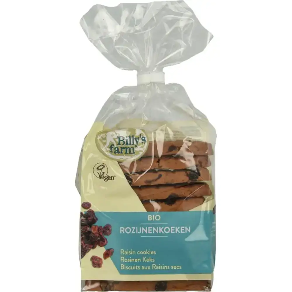 Billy'S Farm Rozijnenkoeken: natuurlijk zoet en biologisch Billy'S Farm Rozijnenkoeken: natuurlijk zoet en biologisch