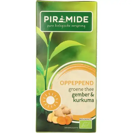 Piramide Oppeppend groene thee gember & curcuma