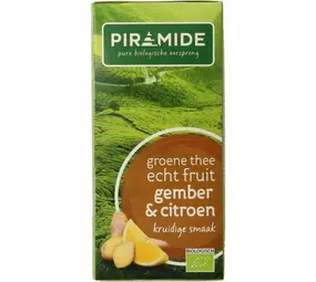 Piramide Groene thee met gember en citroen Piramide Groene thee met gember en citroen