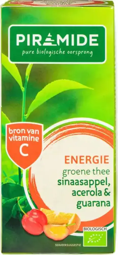Piramide Energie groene thee sinaasappel acerola en guarana Piramide Energie groene thee sinaasappel acerola en guarana