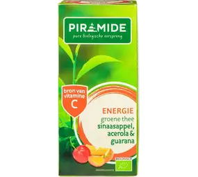 Piramide Energie groene thee sinaasappel acerola en guarana Piramide Energie groene thee sinaasappel acerola en guarana