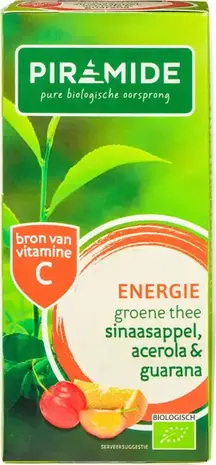 Piramide Energie groene thee sinaasappel acerola en guarana Piramide Energie groene thee sinaasappel acerola en guarana