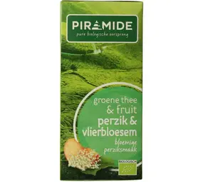Piramide Groene thee perzik vlierbloesem Piramide Groene thee perzik vlierbloesem