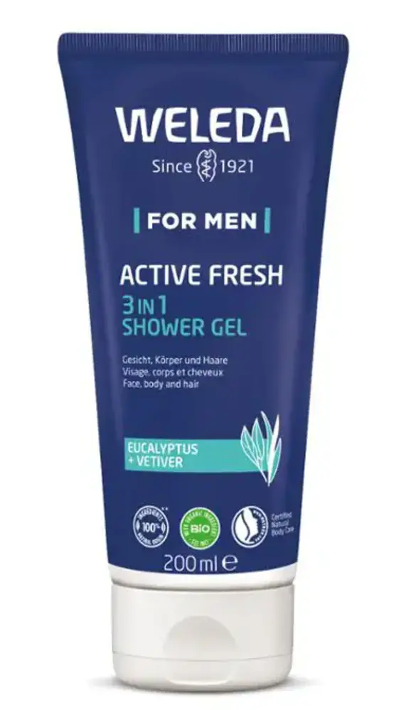 Weleda Men active fresh 3-in-1 douchegel Weleda Men active fresh 3-in-1 douchegel