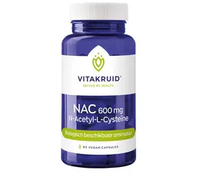 Vitakruid NAC 600 mg N-Acetyl-L-Cysteine Vitakruid NAC 600 mg N-Acetyl-L-Cysteine