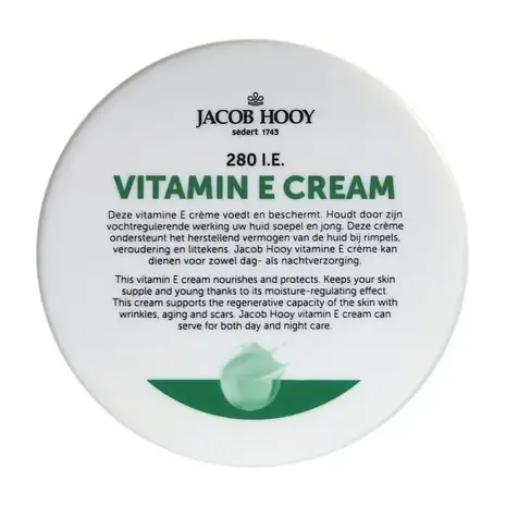 Jacob Hooy Vitamine E Crème - Hydrateert & Beschermt Jacob Hooy Vitamine E Crème - Hydrateert & Beschermt