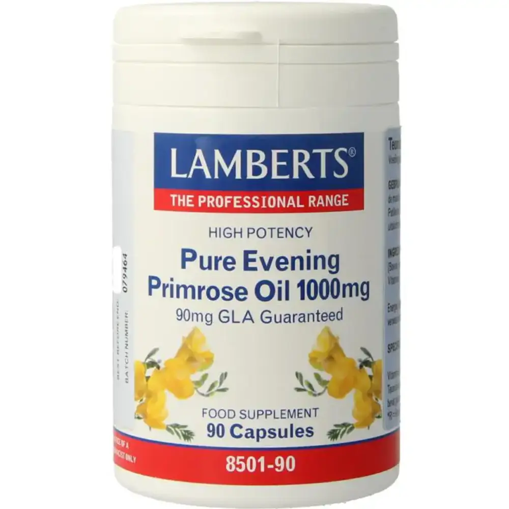 Lamberts Teunisbloemolie 1000mg (pure evening primrose) Lamberts Teunisbloemolie 1000mg (pure evening primrose)