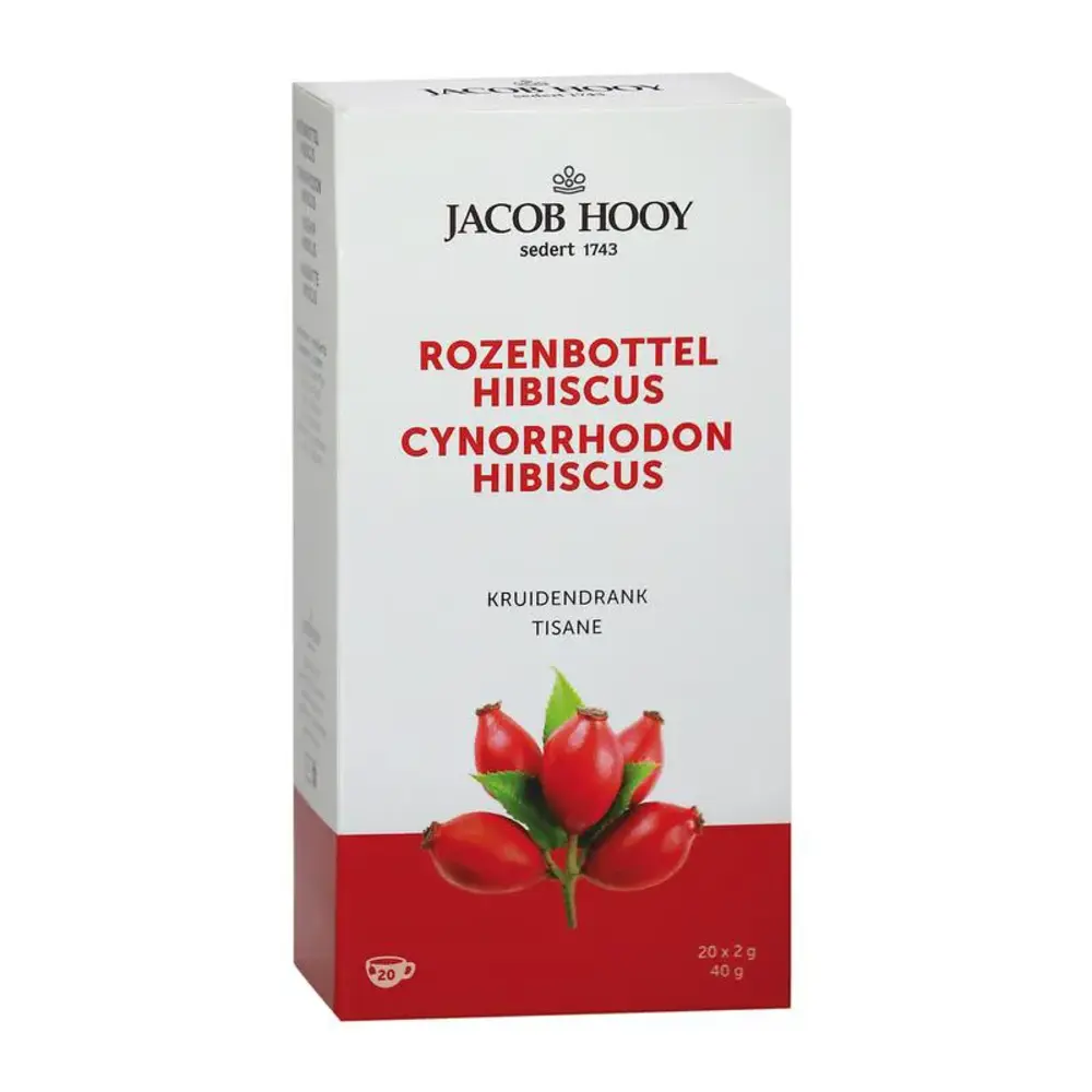 Jacob Hooy Rozenbottel hibiscus thee zakjes