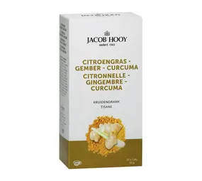 Jacob Hooy Citroengras  Gember  Curcuma theezakjes