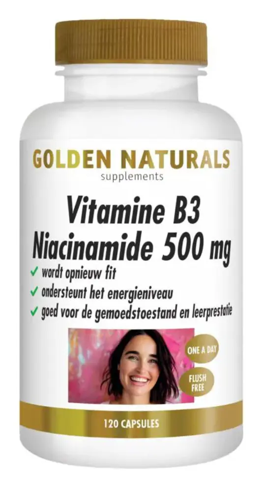 Golden Naturals Vitamine B3 Niacinamide 500 mg