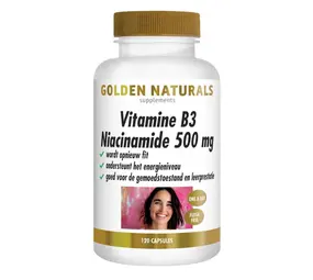 Golden Naturals Vitamine B3 Niacinamide 500 mg