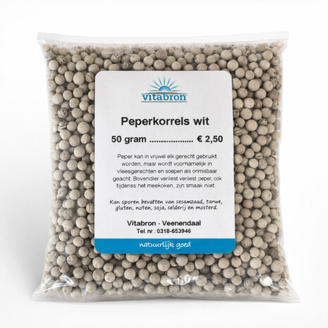Vitabron Peperkorrels wit