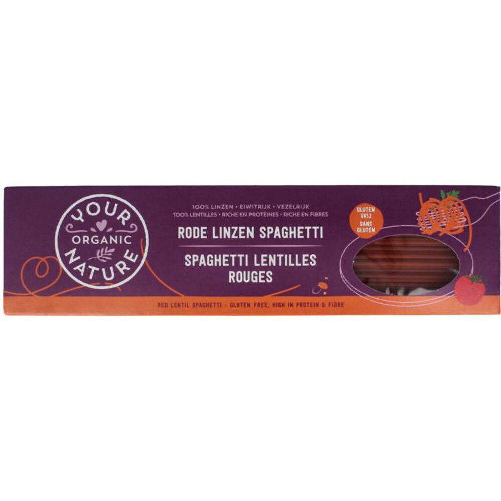 Your Organic Nature Rode linzen spaghetti