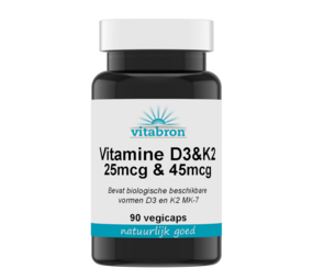  Vitabron Vitamine D3 25mcg & K2 45mcg