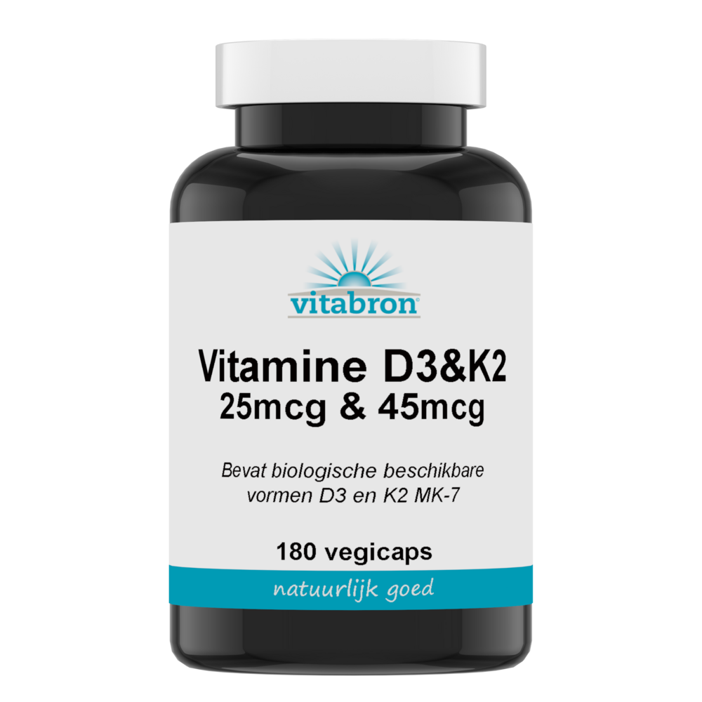 Vitabron Vitamine D3 25mcg & K2 45mcg