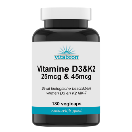 Vitabron Vitamine D3 25mcg & K2 45mcg